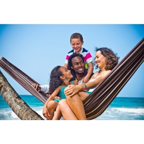 Podwójny hamak ogrodowy Amazonas Barbados Mocca, Dla 2 osób