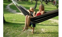 Podwójny hamak ogrodowy Amazonas Barbados Mocca, Dla 2 osób