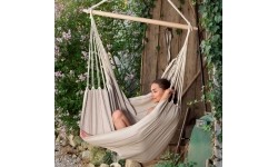 Hamak do siedzenia ogorodowy Wiszące krzesło Amazonas Artista, Beżowy