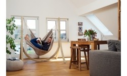 Hamak do siedzenia ogorodowy Wiszące krzesło Amazonas Artista, Beżowy