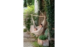 Hamak do siedzenia ogorodowy Wiszące krzesło Amazonas Artista, Beżowy