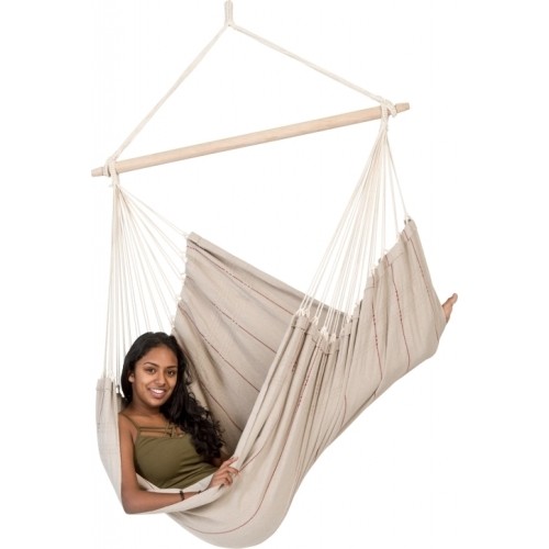 Hamak do siedzenia ogorodowy Wiszące krzesło Amazonas Artista, Beżowy