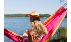 Hamak ogrodowy turystyczny Amazonas Santana, Różowy