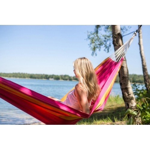 Hamak ogrodowy turystyczny Amazonas Santana, Różowy