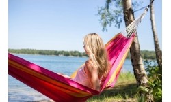 Hamak ogrodowy turystyczny Amazonas Santana, Różowy