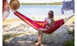 Hamak ogrodowy turystyczny Amazonas Santana, Różowy