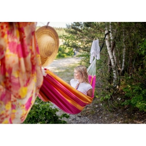 Hamak ogrodowy turystyczny Amazonas Santana, Różowy