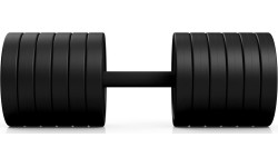 Hantla gumowana Marbo Sport, czerwona, 47,5 kg