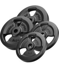 Zestaw obciążeń żeliwnych Marbo, 30 kg / 2x10 kg + 2x5 kg