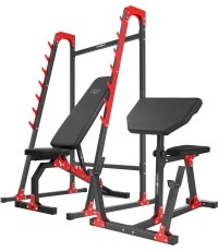 Zestaw MH10 | Ławka dwustronna + stojaki wielopoziomowe + modlitewnik - Marbo Sport