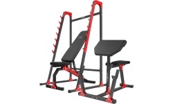 Zestaw MH10 | Ławka dwustronna + stojaki wielopoziomowe + modlitewnik - Marbo Sport