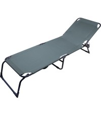Składany leżak kempingowy BERLIN szary