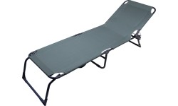 Składany leżak kempingowy BERLIN szary
