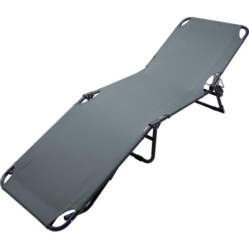 Składany leżak kempingowy BERLIN szary