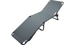 Składany leżak kempingowy BERLIN szary