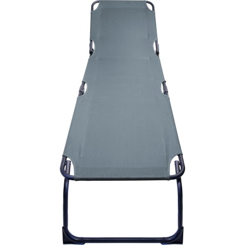 Składany leżak kempingowy BERLIN szary