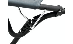 Składany leżak kempingowy BERLIN szary