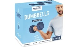 Zestaw hantli sześciokątnych 2x4 kg Spokey MONSTER