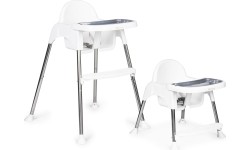 Krzesełko fotelik do karmienia 2w1 tacka pasy ECOTOYS