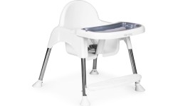 Krzesełko fotelik do karmienia 2w1 tacka pasy ECOTOYS