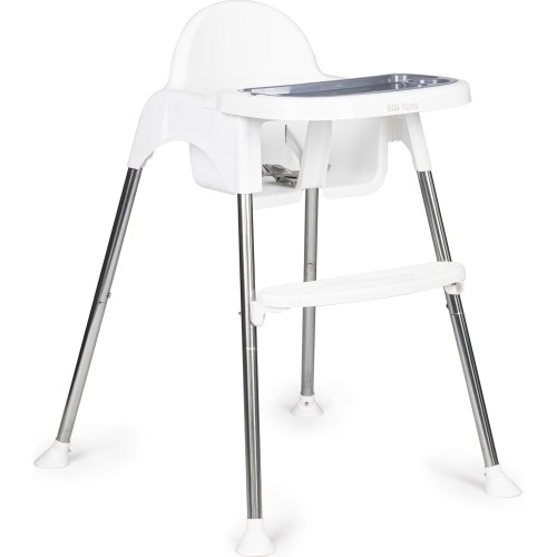 Krzesełko fotelik do karmienia 2w1 tacka pasy ECOTOYS