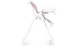 Regulacja wysokości krzesełka do karmienia Paski z ekoskóry Podwójna tacka