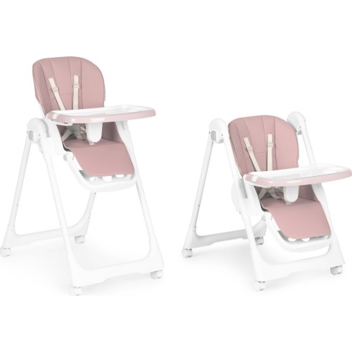 Regulacja wysokości krzesełka do karmienia Paski z ekoskóry Podwójna tacka