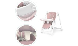 Regulacja wysokości krzesełka do karmienia Paski z ekoskóry Podwójna tacka