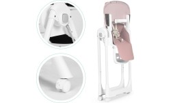 Regulacja wysokości krzesełka do karmienia Paski z ekoskóry Podwójna tacka