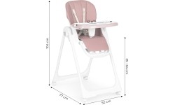 Regulacja wysokości krzesełka do karmienia Paski z ekoskóry Podwójna tacka