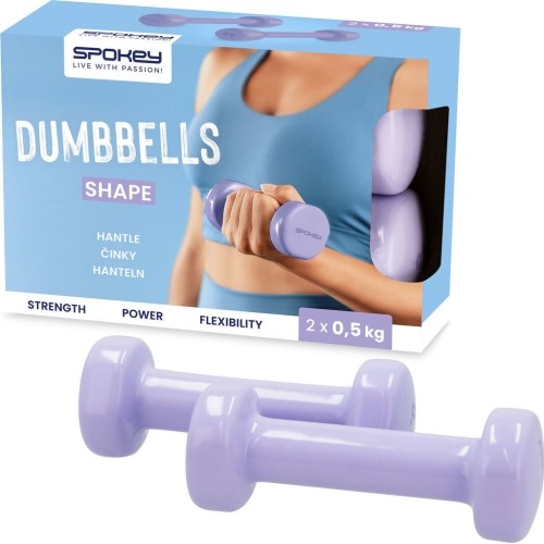 Zestaw hantli winylowych Spokey SHAPE 2x 0,5 kg