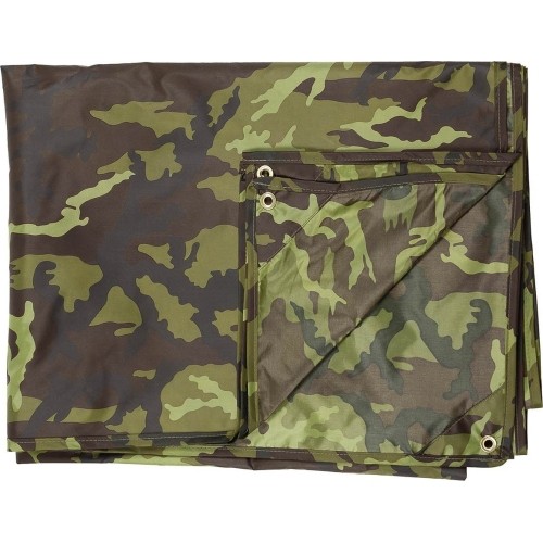 Wodoodporna plandeka turystyczna namiotowa od deszczu MFH Tarp, M 95 CZ Camo, 300x300 cm