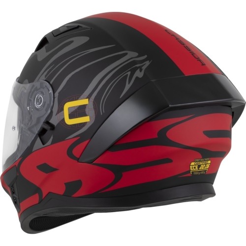 Kask motocyklowy Cassida Orbit Multivers Matte Black/Red/Gray/Yellow