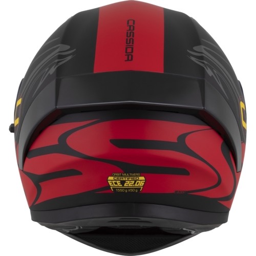 Kask motocyklowy Cassida Orbit Multivers Matte Black/Red/Gray/Yellow