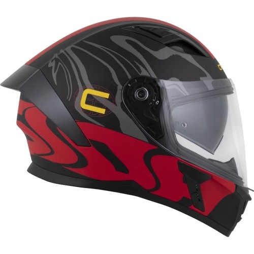 Kask motocyklowy Cassida Orbit Multivers Matte Black/Red/Gray/Yellow