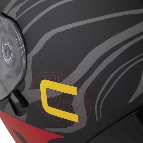 Kask motocyklowy Cassida Orbit Multivers Matte Black/Red/Gray/Yellow