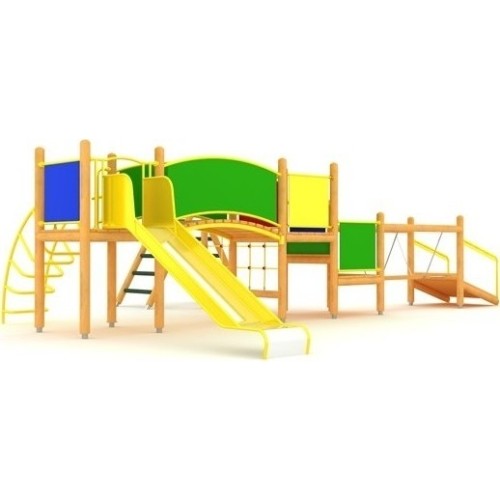Drewniany plac zabaw dla dzieci model 14-B