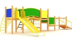 Drewniany plac zabaw dla dzieci model 14-B