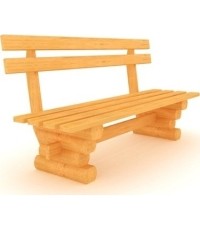 Drewniana ławka do obiektów użyteczności publicznej Outdoor SUOLIUKAS GT-0048/1