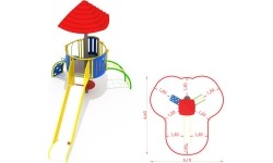 Metalowy plac zabaw CM-0107