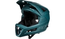Kask zjazdowy FORCE VENOM // rozmiar: L / XL (58 - 61 cm) (turkusowy)