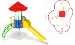 Metalowy plac zabaw CM-0110