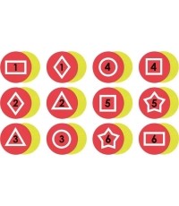 Set of 12 Memory Relay Poly Spots Spordas