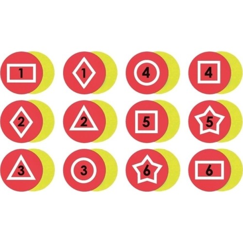 Set of 12 Memory Relay Poly Spots Spordas