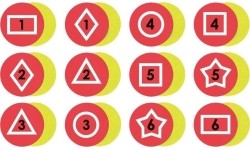 Set of 12 Memory Relay Poly Spots Spordas