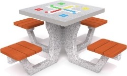 Stół betonowy do gry w Ludo Inter-Play 01