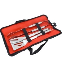 Zestaw narzędzi do grillowania Cattara - 3 części, etui z tkaniny