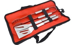 Zestaw narzędzi do grillowania Cattara - 3 części, etui z tkaniny