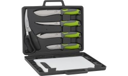 Zestaw noży do grilla Cattara, 4+1+1