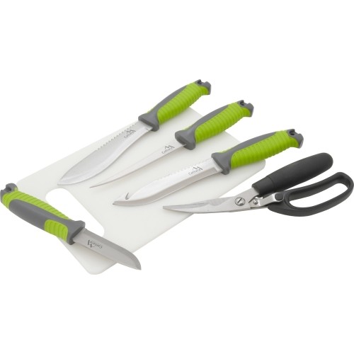 Zestaw noży do grilla Cattara, 4+1+1